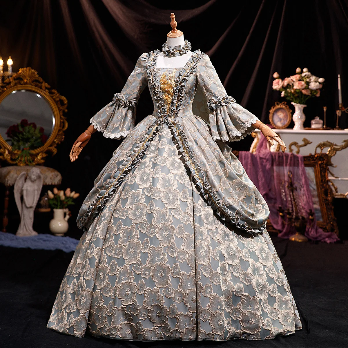 

Russian Court Dress Drama Stage Play Costume Masquerade Photo Catwalk Annual Meeting Vestidos Para Mujer Elegantes Fiesta Cortos