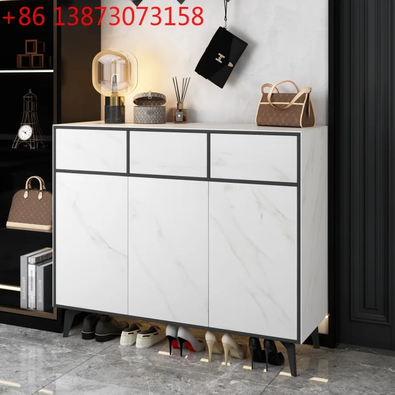 

Slate shoe cabinet simple modern foyer porch storage partition cabinet home storage shoe cabinet
