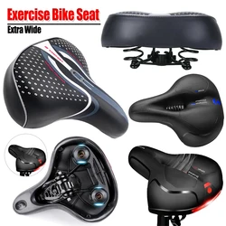 Extra Wide Bike Seat Saddles Thickened Springs Comfort Electric Bike MTB Bicycle Saddle Commuter Bike Seat E-Bike CyclingCushion