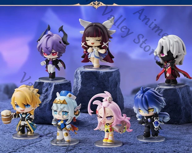 

Аниме Genshin Impact Columbina Flins Durin Sandrone Aino Ineffa Косплей Q Edition Гаражные комплекты Мультяшная фигурка Модель Украшение подарка