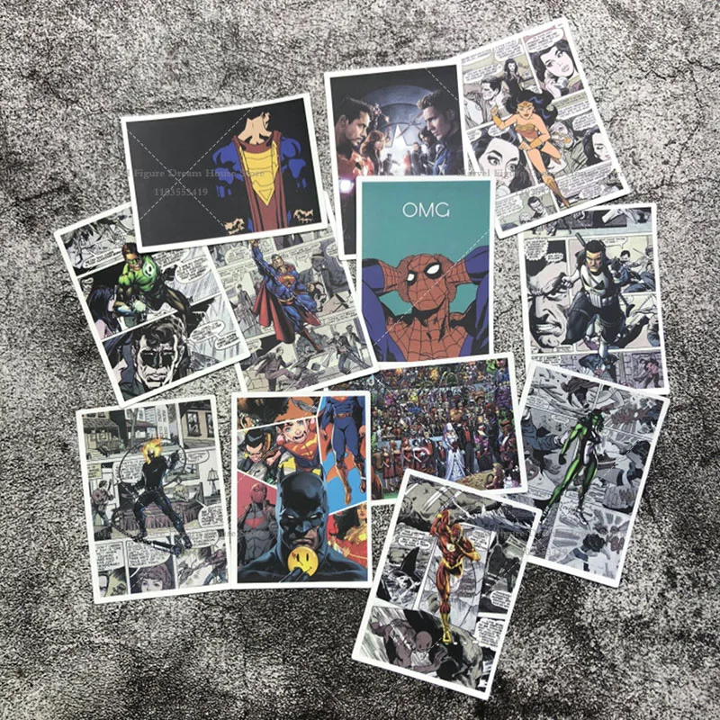 Mini acessório feminino/masculino em escala 1/12, pôster de filme de super herói, papel de parede colecionável, adequado para figura de ação de soldado de 6 polegadas e 7 polegadas