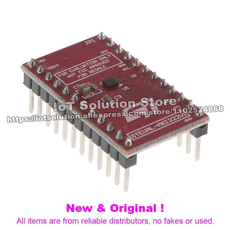 STEVAL-MKI222V1 LIS2DU12 adapter board for a standard DIL 24 socket