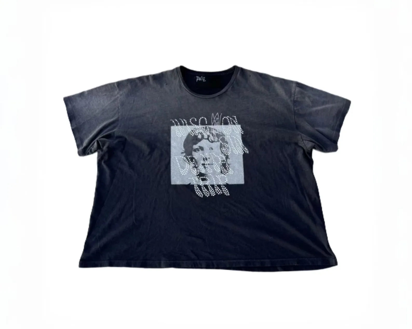 

Ретро-футболка Waed T-irt Paly FW26 Wisconsin Death Trip из хлопка, впитывающая пот, износостойкая, с защитой от катышков, повседневная.