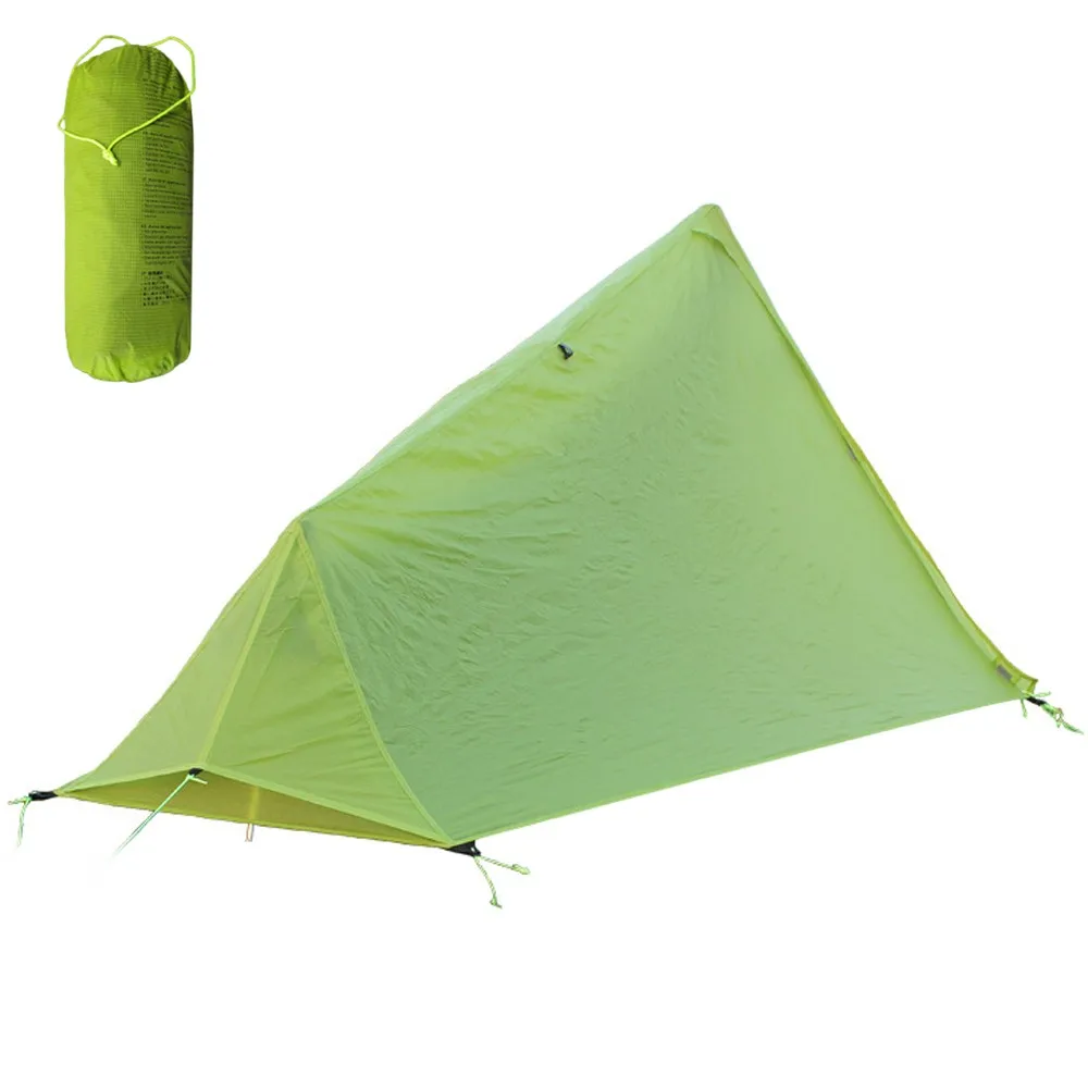 One Person Waterproof Trekking Pole Tent Ultralight Backpacking Camping Fishing Tent