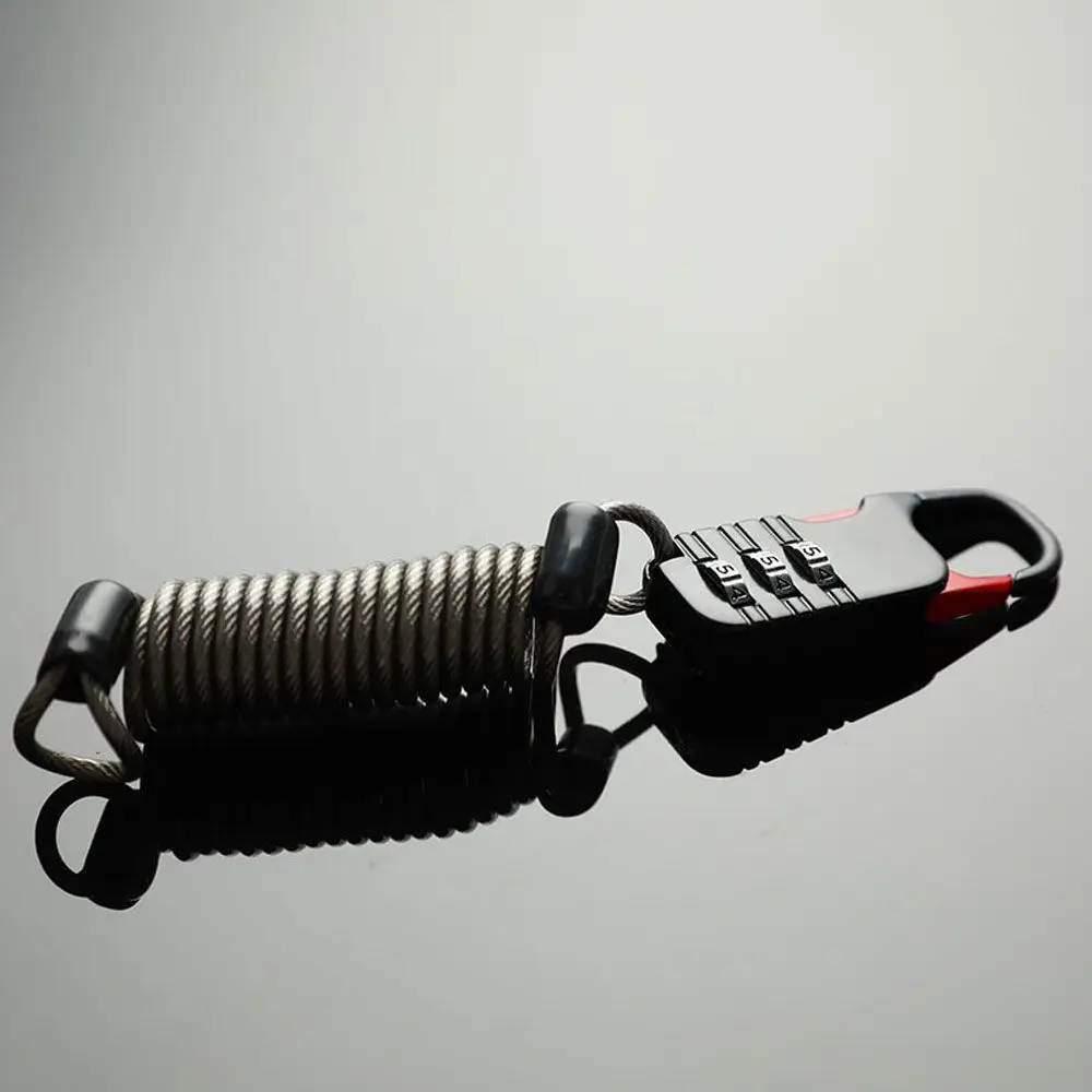 Mini Cable Bicycle Accessories 3 Digit Combination Password Anti Theft Cable Lock Helmet Lock Bicycle Lock Security Lock