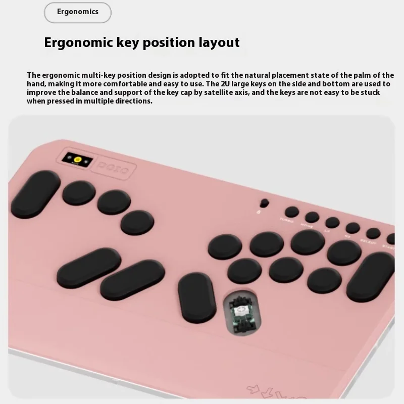 DOIO HITBOX KBGM-H07C-HE Magnetic Switch Keyboard Adjustable Trigger Aluminum Alloy Ergonomics Wireless Gaming Keyboard Custom