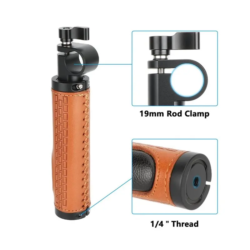 

Зимние аксессуары для фотостудии: рукоятка для камеры с зажимом для стержня 19 мм и кожаной накладкой для плечевого ремня камеры