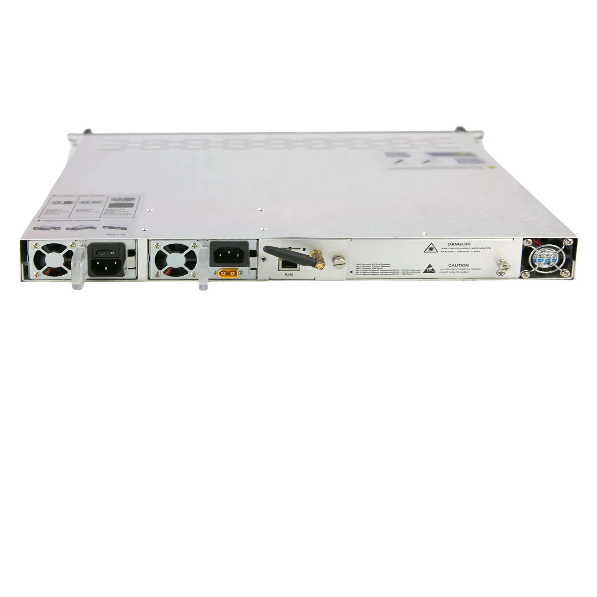 4X23db + WDM 1550nm EDFA 1U amplificador de fibra dopada de Erbio/ytterbio de alta potencia red ftth + catv + iptv