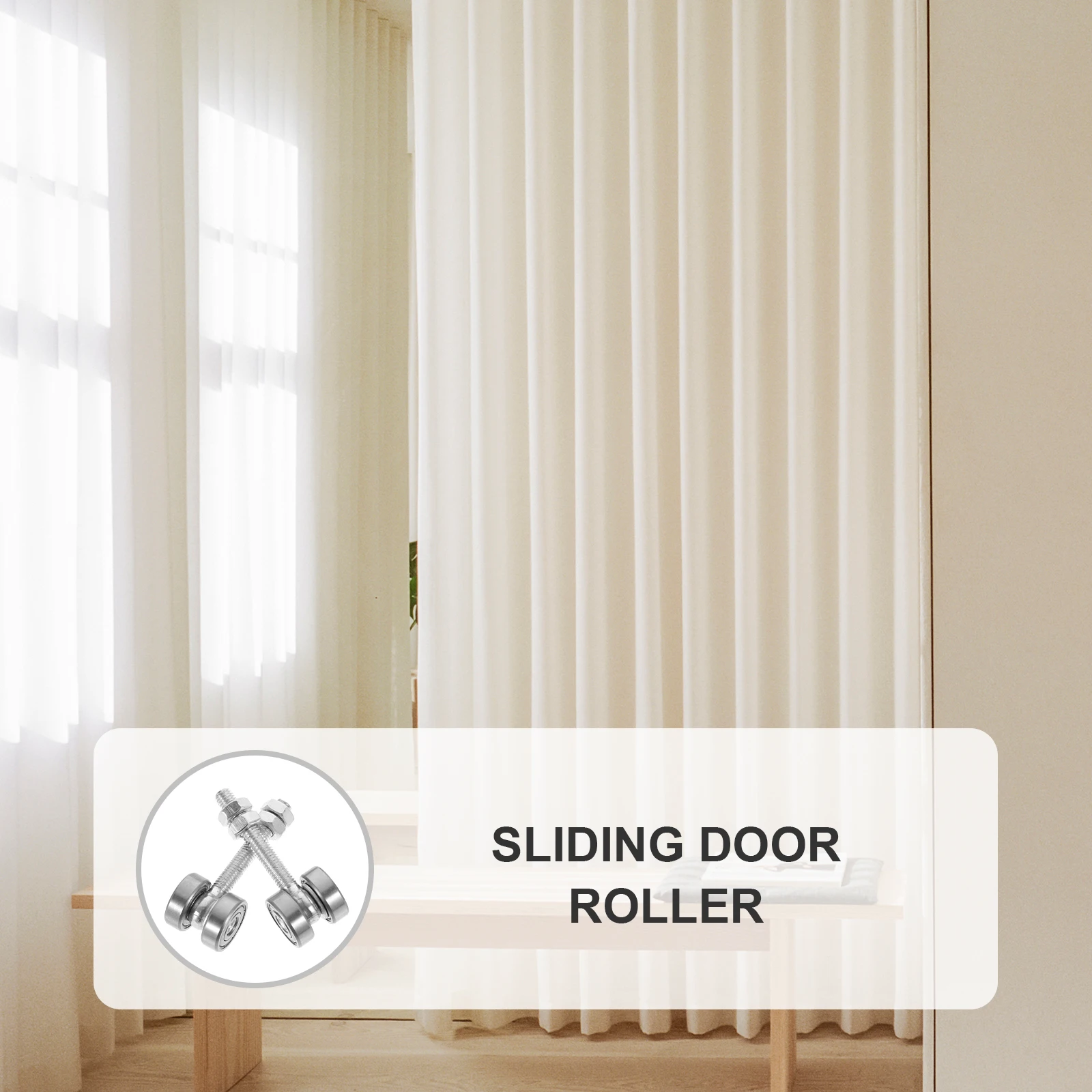 

2pcs Sliding Door Roller Trolley Assembly 2 Wheel Heavy Duty Bearing Strut Channel Replacement Window Door Roller Pulley For