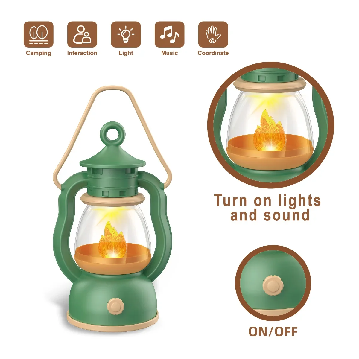 Children's Outdoor Campfire Camping Set Parent-Child Interaction With Light And Music Fun Outdoor Adventure Tool Toy Set