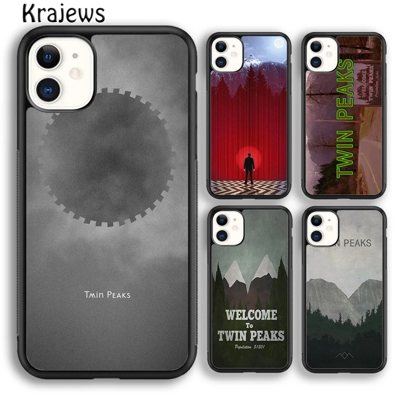 Krajews Twin Peaks Phone Case Cover For iPhone 16 15 14 plus XS XR 11 12 mini 13 pro max coque Shell Fundas