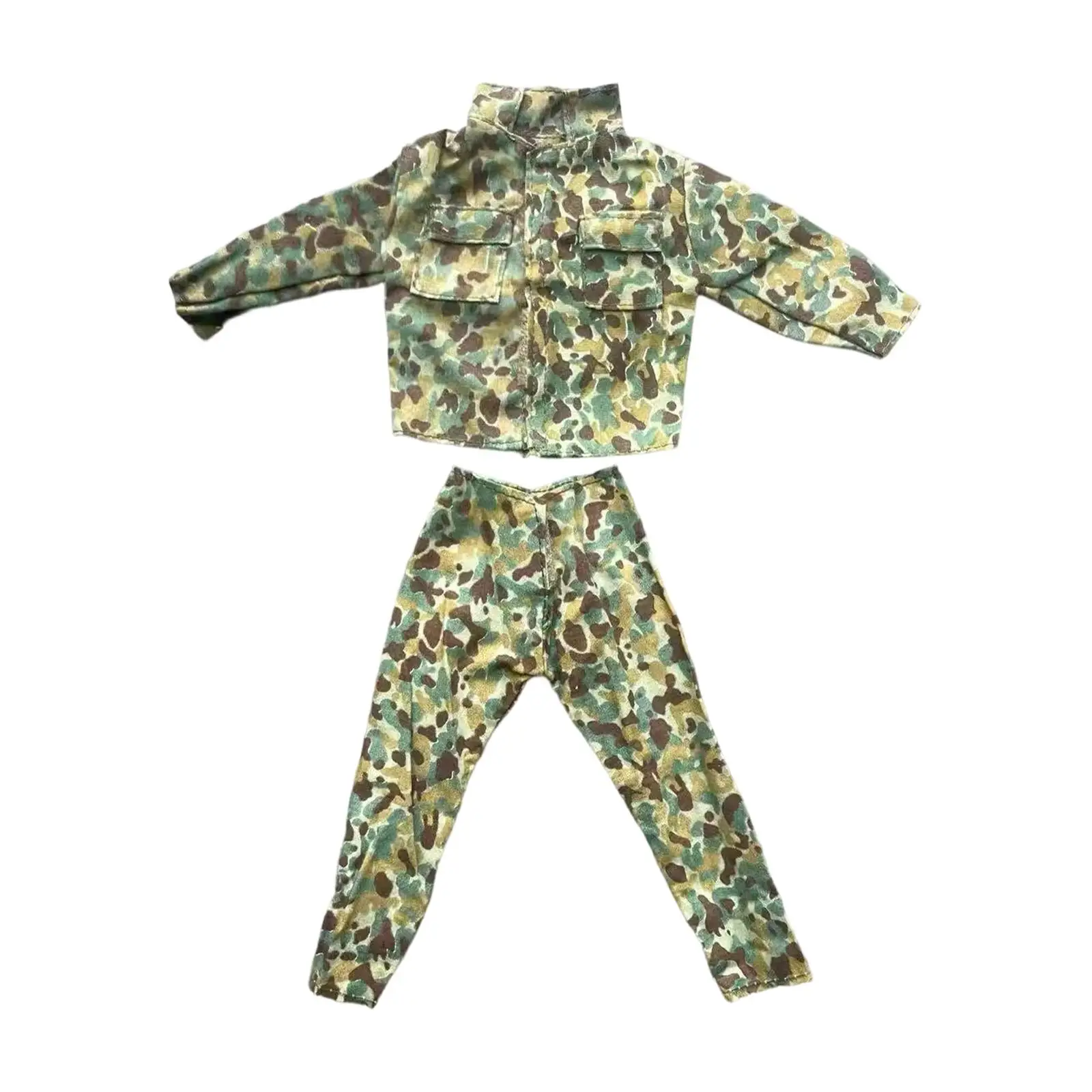 ملابس شخصيات الحركة 1:6، زي الجندي، نموذج سراويل سترة قماشية عصرية، زي الدمية، ملابس مصغرة للذكور مقاس 12 بوصة #4