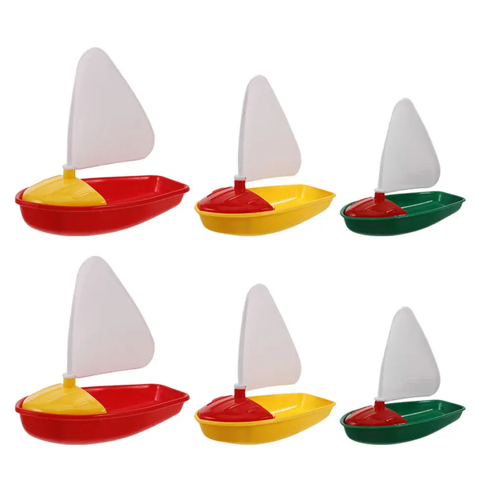 6-teiliges Set Kinder-Wasserfahrzeuge, Leichte Schwimmende Segelboote für Pool, Bad, Strand, Outdoor-Wasserspiele und Visuelle Entwicklung