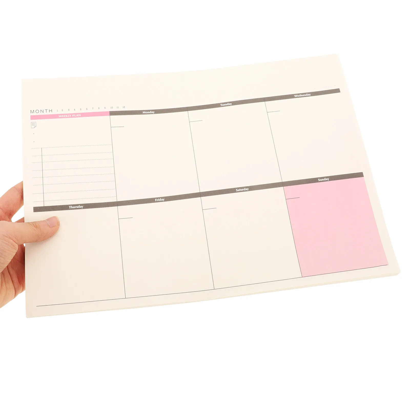 A4 Weekly Desktop Schedule to Do List Agenda Organizer for Students Office Workers Time Management Efficiency Tool