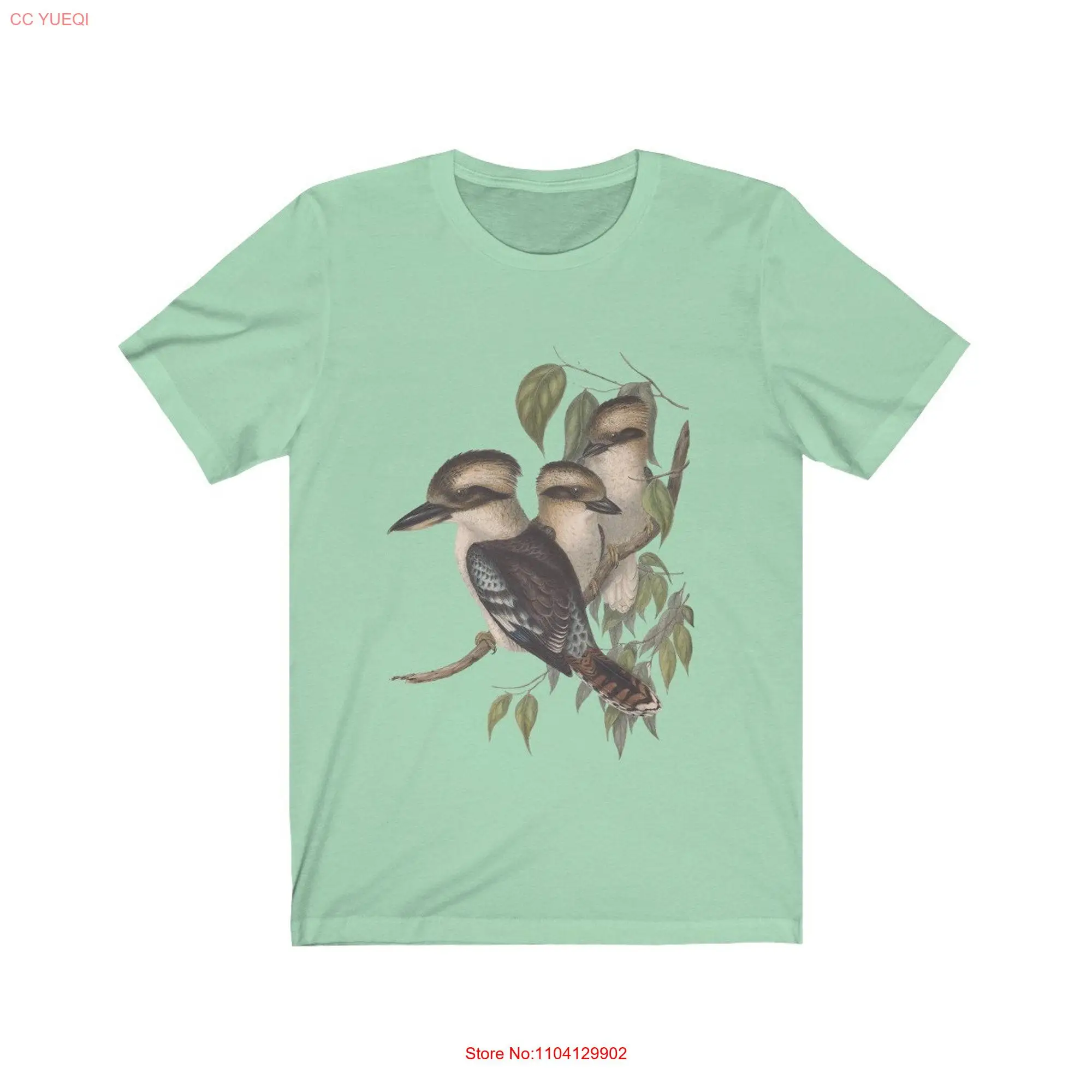 Kingfisher Birding T Shirt bird watching nature king fisher illustration print mens womens unisex crew neck