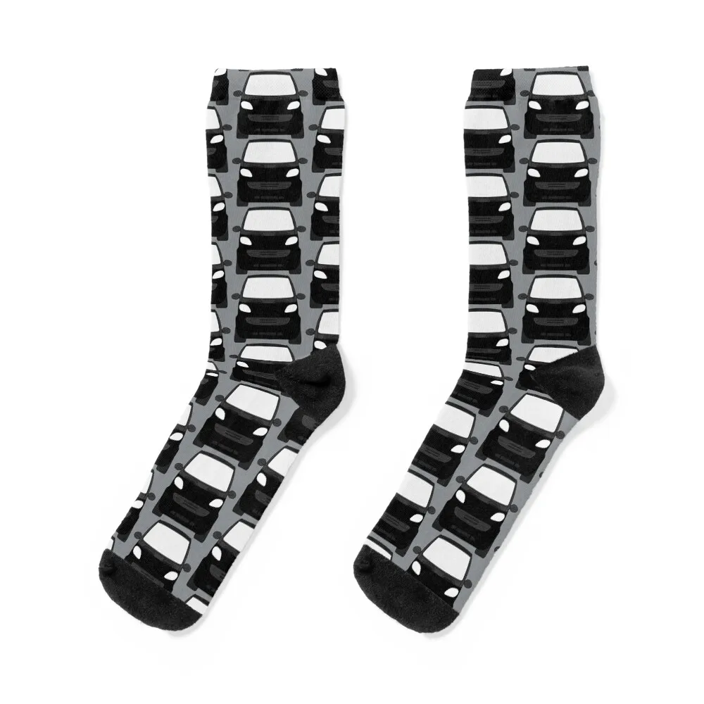 

Smart ForTwo black black trim Socks with print sports and leisure Novelties football Male Socks Women's