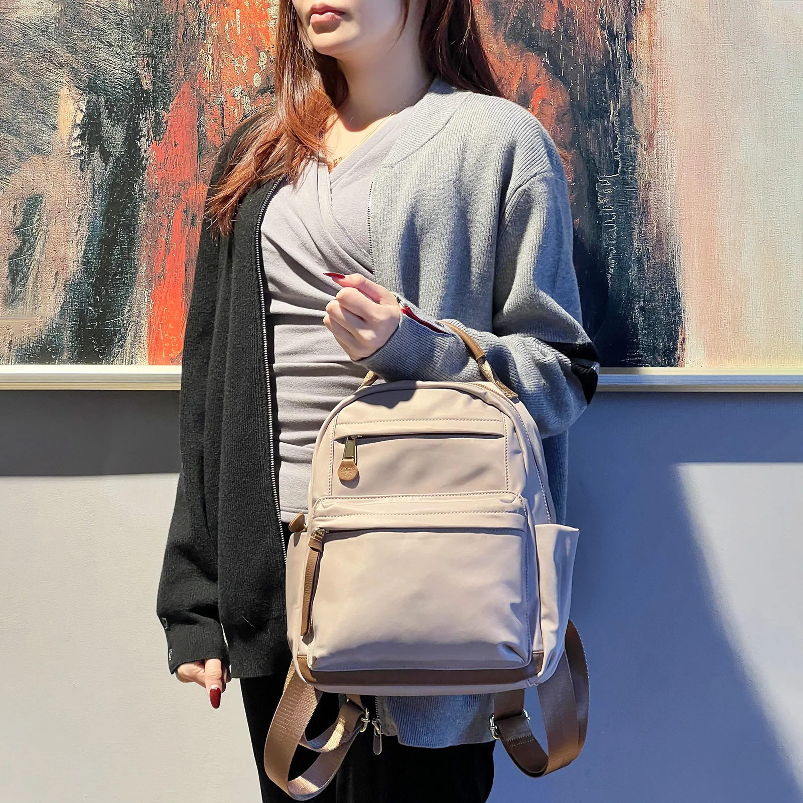 MIYA GARDEN Women's Shoulder Bags New High Quality Fashion Casual Travel Backpack Nylon Multifunctional Commuter Bags