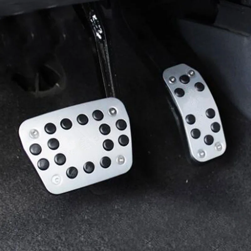 Jameo Auto Car Brake Pedals Cover Gas Pedal Covers for Ford Ecosport 2012 2013 2014 2015 2016 2017 2018 Parts Accessories