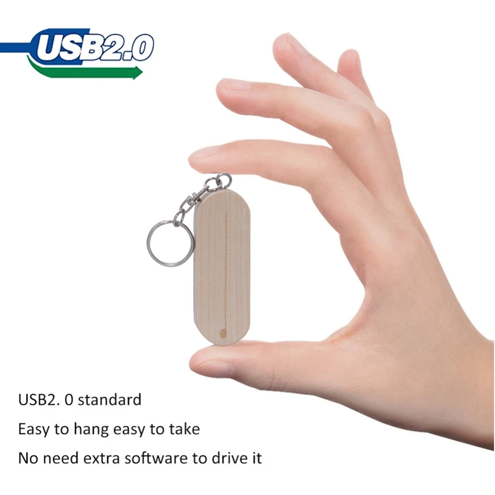 USB 2.0 Gỗ Đèn Gỗ Pendrive 4GB 8GB 16GB 32GB 64GB Thẻ Nhớ Usb móc Khóa 128GB Usb Đĩa Ngày Cưới Phim