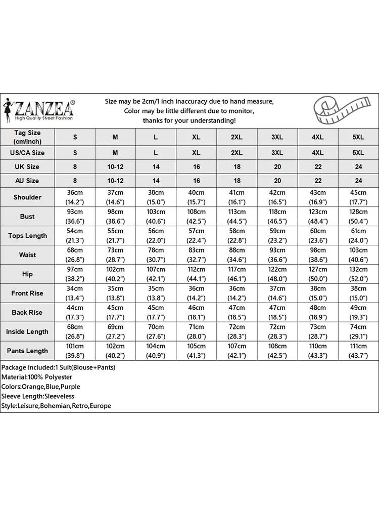 ZANZEA Casual Women Pant Sets Stylish Solid Sleeveless Vests Wide Leg Trousers Suits 2pcs Outfits Tracksuits