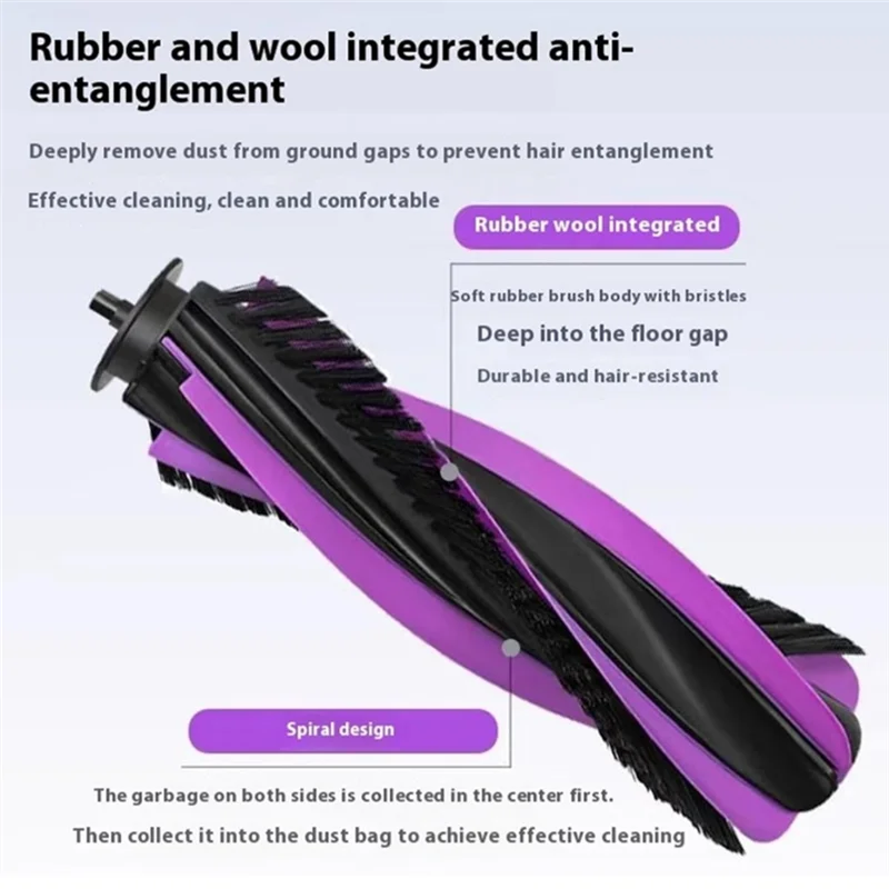 TCF-For JONR P20 Pro روبوت فراغ 25 قطعة أجزاء الملحقات-استبدال قابل للغسل الجانب الرئيسي فرشاة ممسحة القماش كيس لجميع الغبار مرفق