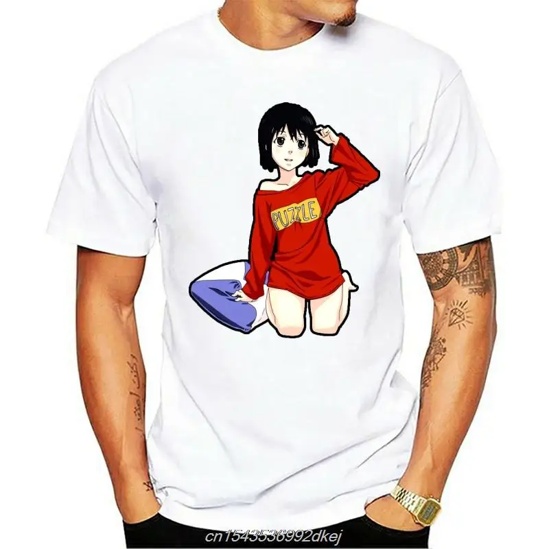 

Men Tshirt Welcome To The NHK Cute T Shirt Printed T-shirt Tees Top Men Women Cartoon Casual Short