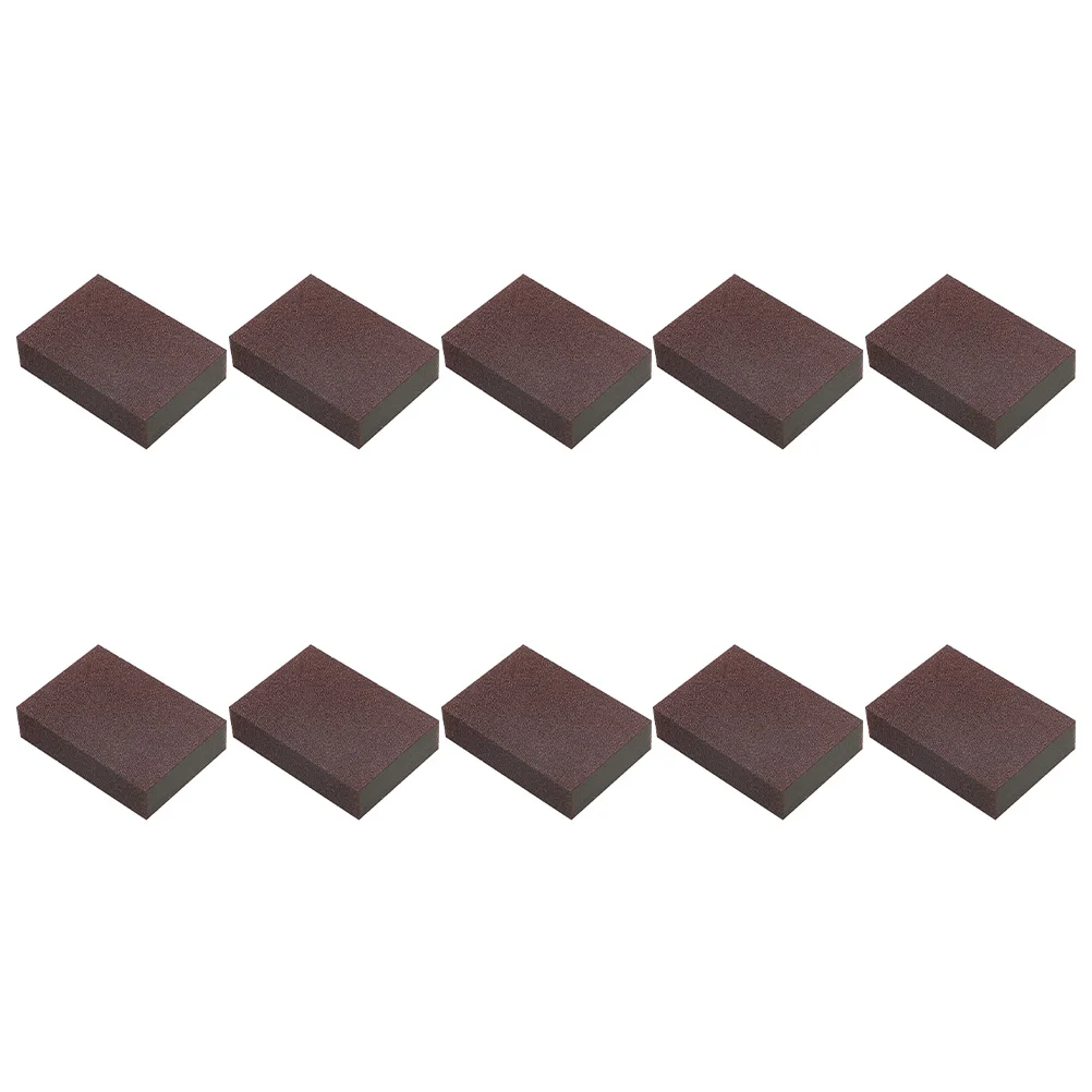 

10pcs Sponges Cleaning Tools Stain Removal Rust Removal Sponges Kitchen Scrubbers Rust Emery Reusable Grease Dirt