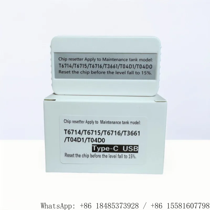 Maintenance Tank Chip Resetter T6714 T6715 T6716 T3661 T04D1 T04D0 Waste Ink Box Decoder Printer Repair Accessory