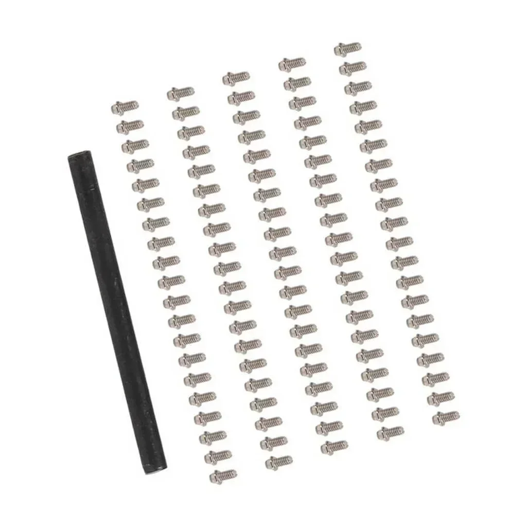 100Pcs Stainless Steel M1.4 Screws Scale Hardware Fit 1.0