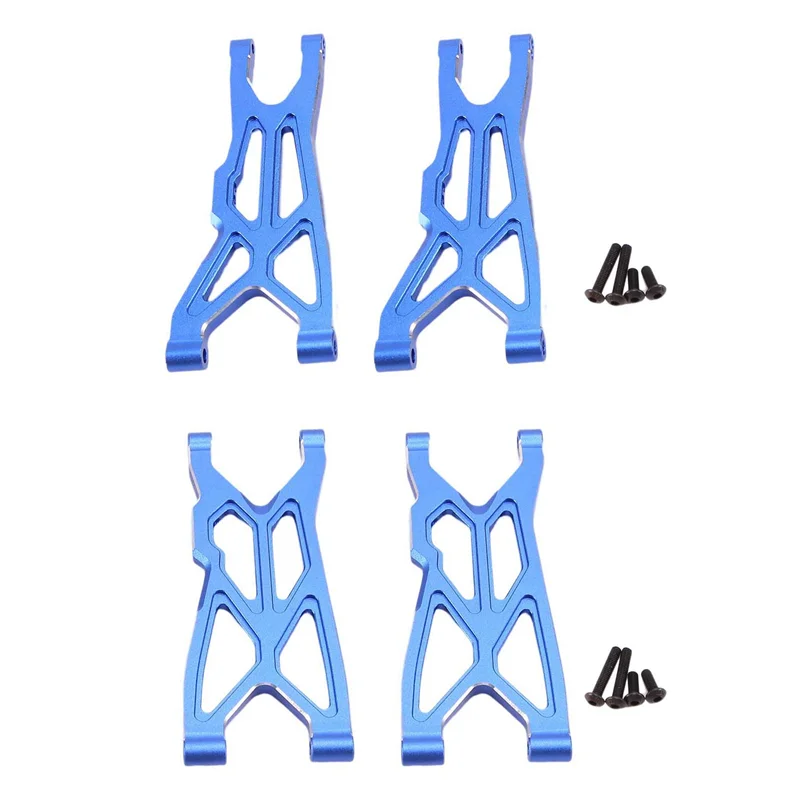 

Металлический комплект передних и задних рычагов подвески для ARRMA 1/10 Big Rock 3S BLX 1/8 Typhon 3S BLX 550, детали для обновления радиоуправляемого автомобиля, синий
