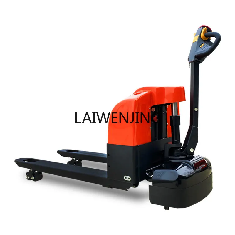 

LYN all-electric forklift 3 tons construction site warehouse hydraulic ground cattle semi-automatic pallet truck