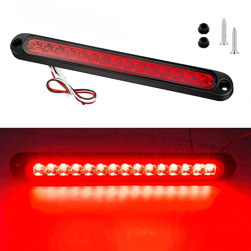 Waterproof 15LED Car Tail Light Bar Brake Lamp 12V 24V Red Amber White