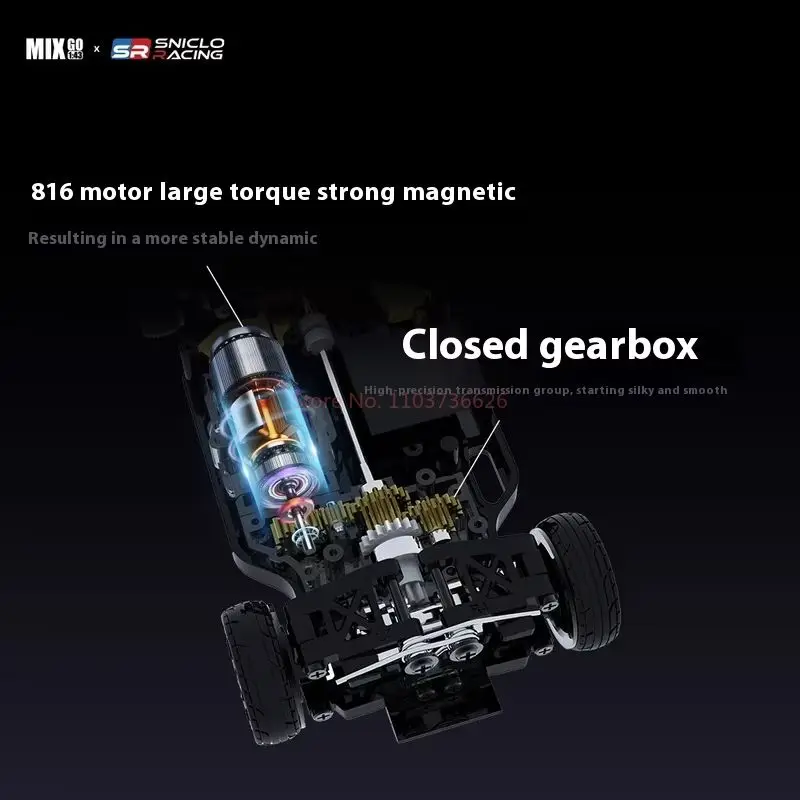 SNICLO 1/43 MG044 FPV 4륜구동 1인칭 뷰 RC카 (자이로스코프 및 차동 장치 탑재 드리프트 카, 카메라 포함) 어린이용 레이싱 장난감