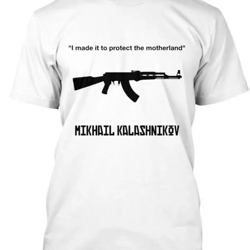 Mikhail Kalashnikov Quote T Shirt Size S to 5XL