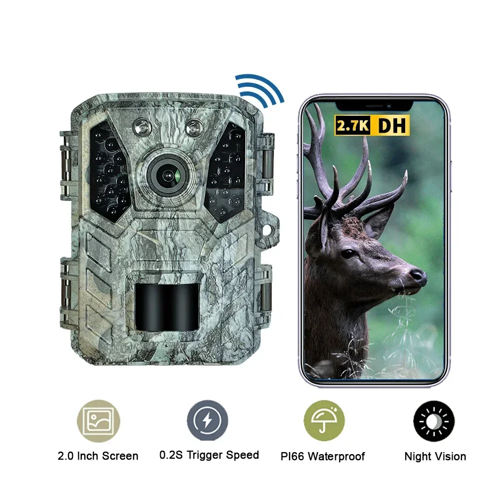 New 48MP 4K WiFi Camera Hunting Camera Motion Detection Animal Monitoring Infrared Sensing