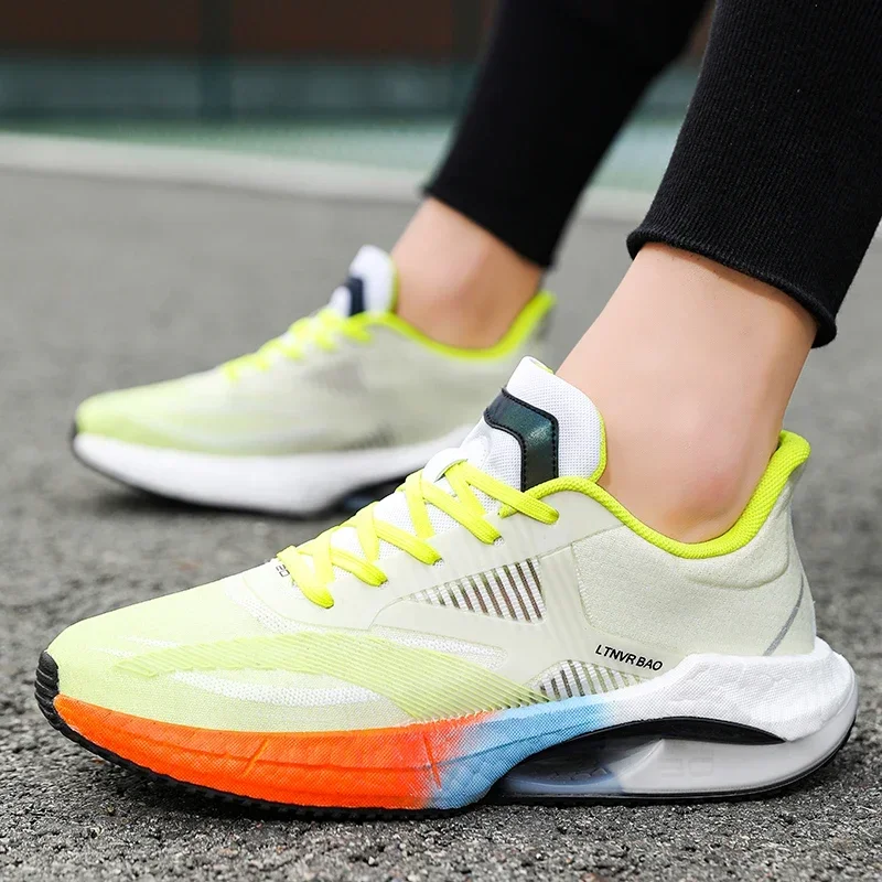 Sepatu berlari Atletik Pria Wanita, sneaker olahraga Jogging jala kualitas tinggi untuk lelaki 2.0