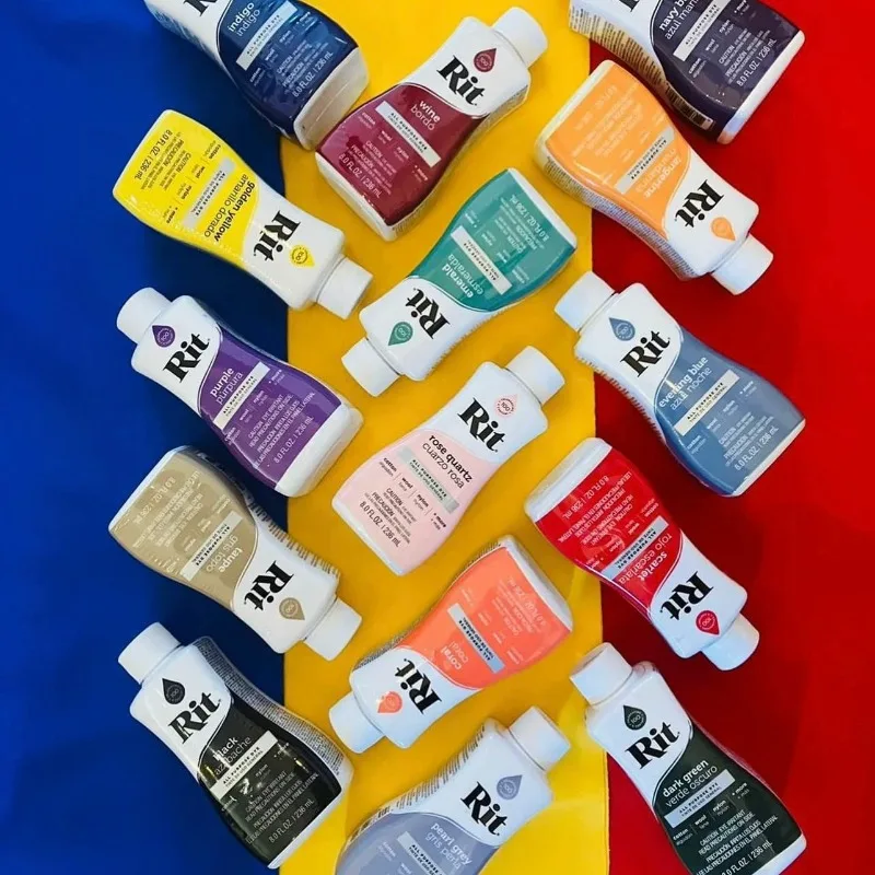 American Rit 236ML Multifunctional Dye Solution Cotton Linen Viscose Wool Nylon Baby Clothes Fabric Coloring Alteration Colors