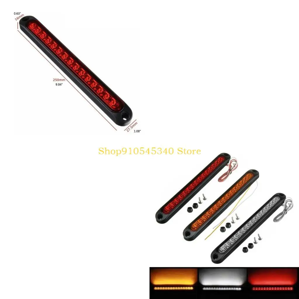 U2JA 15 LED Bar Marker Tail Light Lights Suitable for Truck Trailer Boat Lmaps