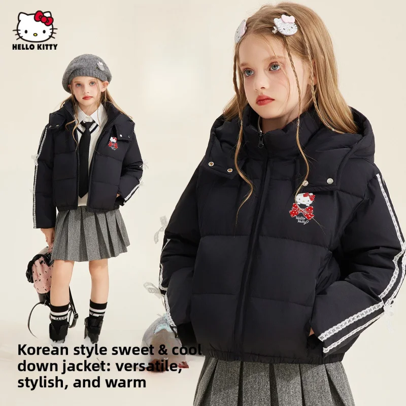 

【Officially authorized】Winter Down Jacket New Sweet Cool90%Velvet Black Coat Suitable for casual outings。Perfect Christmas、New Y