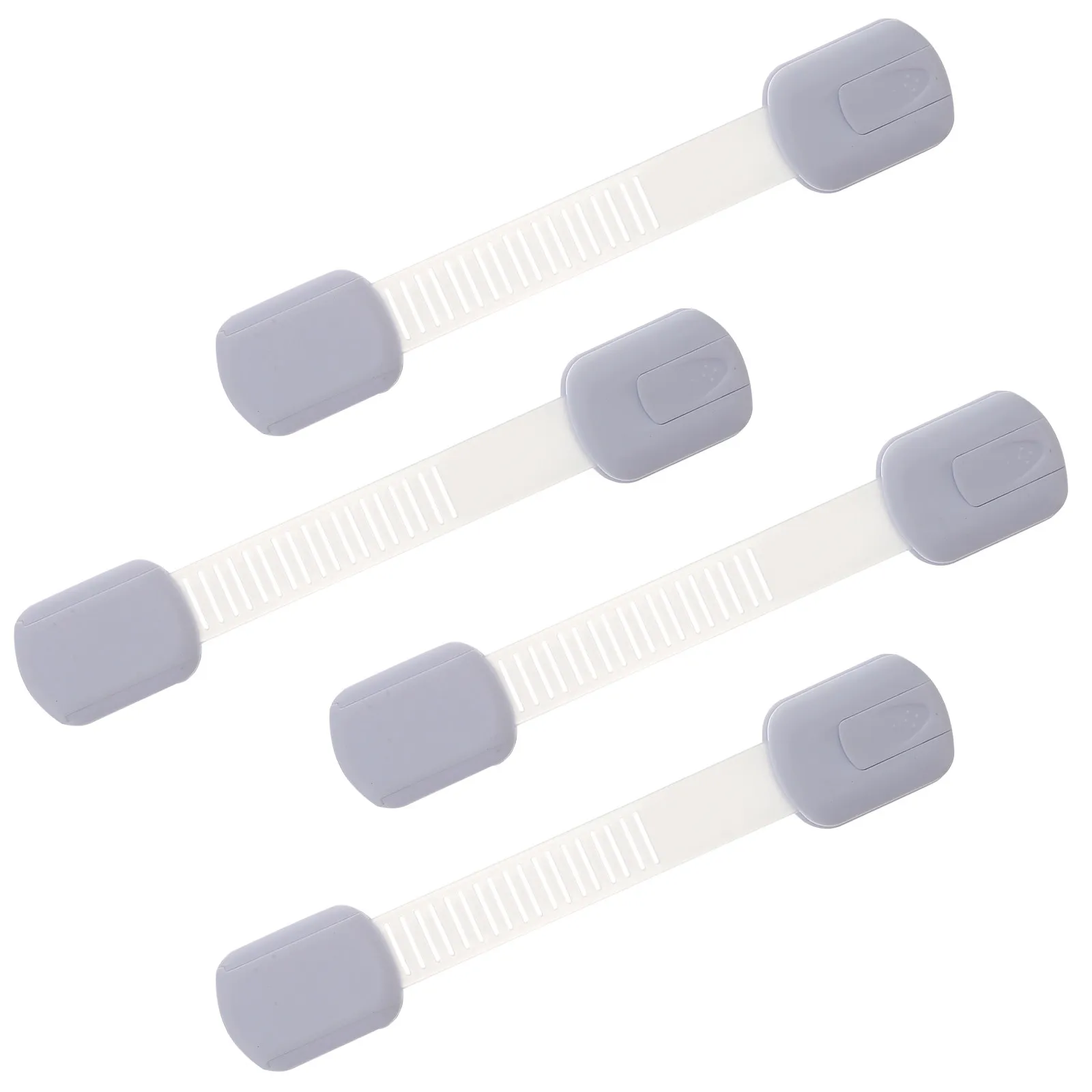 

4 Pcs Child Safety Cabinet Locks Baby Proofing Drawer Latch Adjustable for Babies ABS