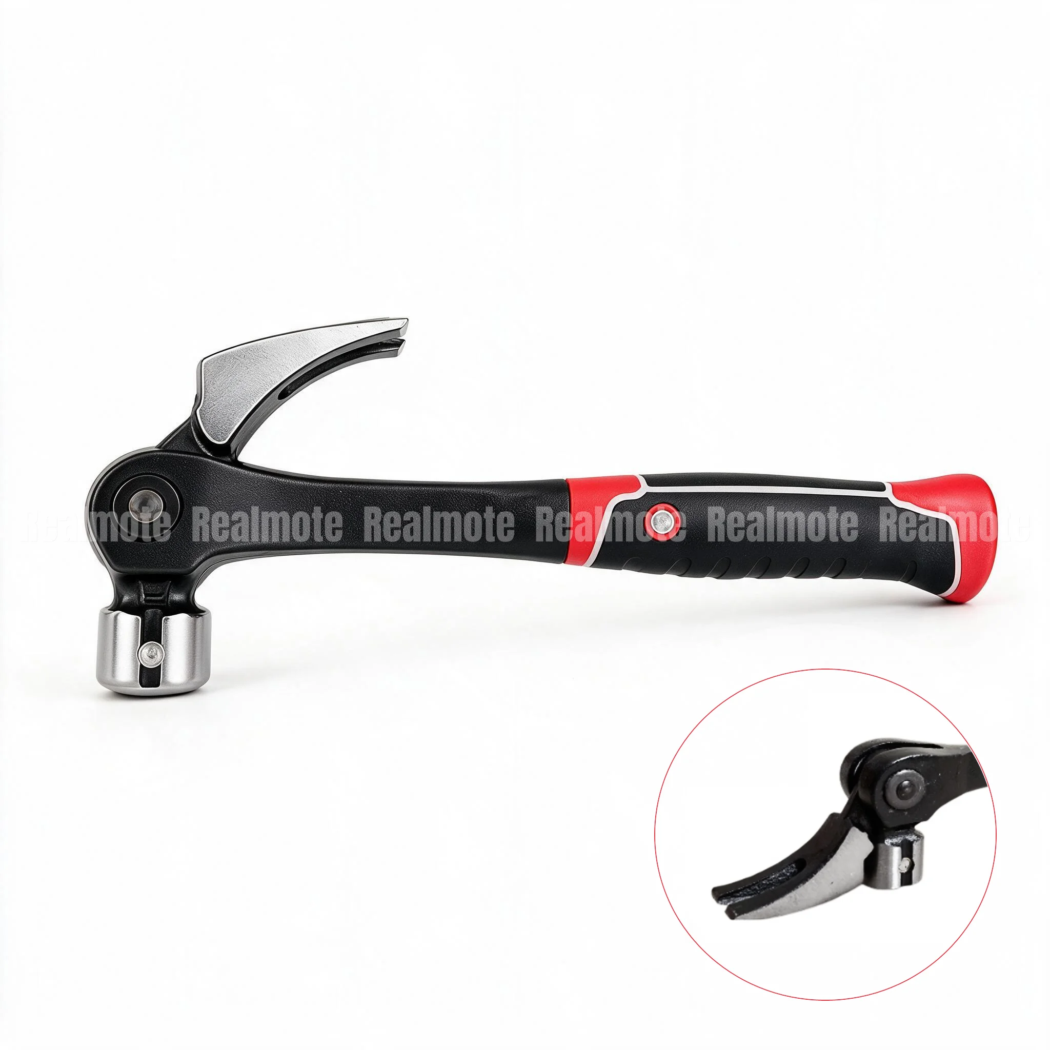 Adjustable Nail Puller Hammer Magnetic Claw Hammer Drop Forged Steel Anti-Slip Handle for DIY Construction Woodworking
