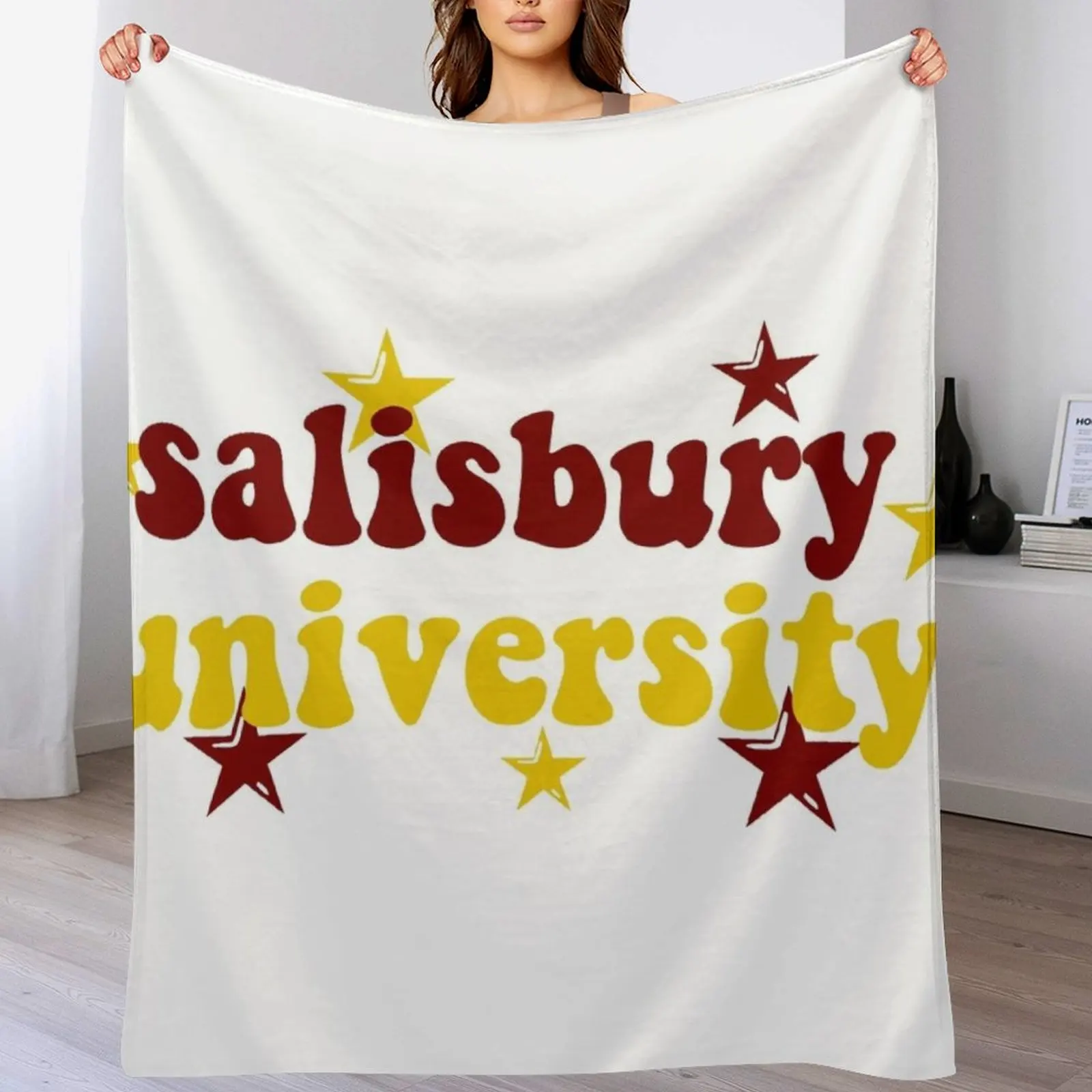 

salisbury university Throw Blanket Shaggy sofa bed Sofa Beach Blankets