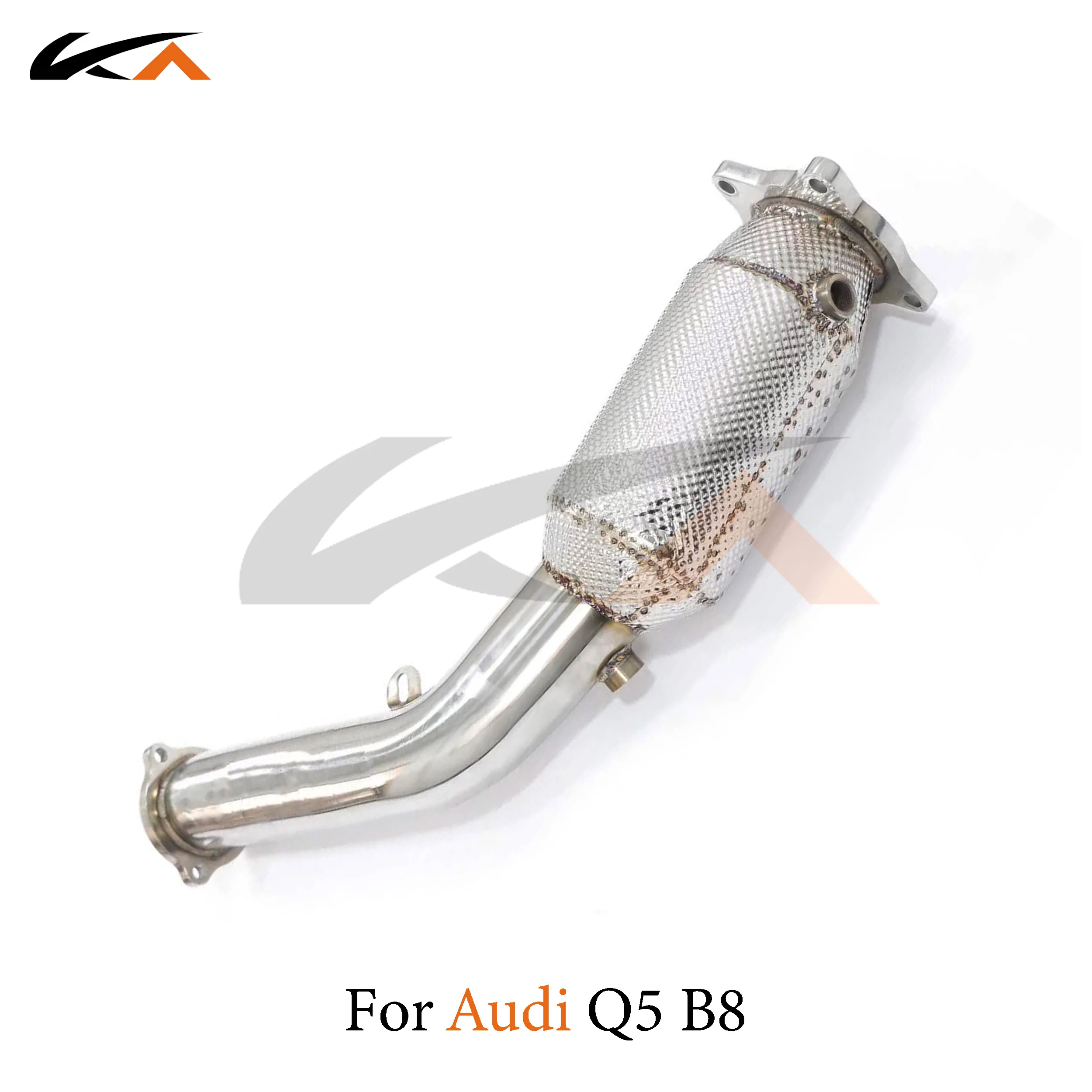 

KA Tuning downpipe exhaust steel headers for Audi A4 A5 Q5 2.0T downpipe performance heat shield catalysis