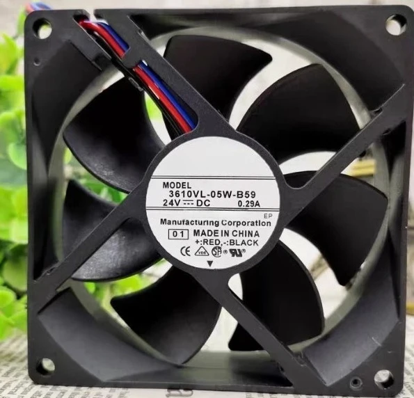 

Brand New Original 3610VL-05W-B59 3610VL-05W-B69 9225 24V cooling fan hzdo 3610VL-04W-B76 4wire Fast Delivey