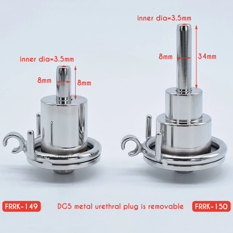 FRRK Inverted Cylinder Chastity Cage with Harness Belt for Weight Release Stainless Steel BDSM Toys Penis Ring 남성포경링