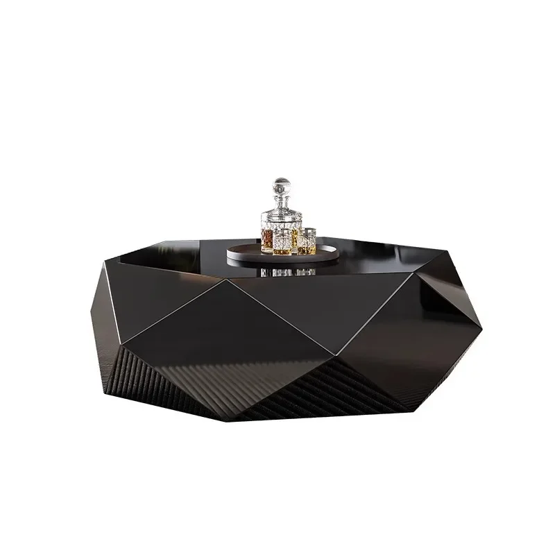 

ls 51 Italian minimalist gold diamond coffee table designer style high sense modern simple special-shaped light luxury