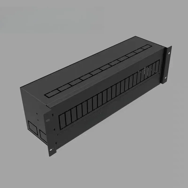 3U Rack Mount Electrical Distribution Cabinet DIN Rail Power Box Strong Current Enclosure For UPS Rack Power Distribution