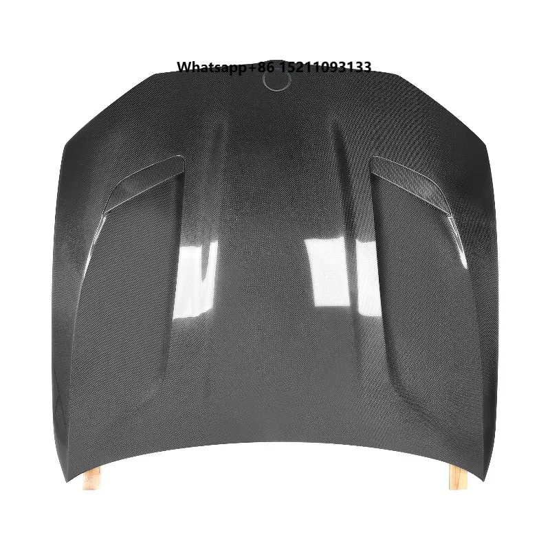 Double Side Wet Carbon Fiber Car Parts CS Style Front Hood for 5 Series G30 /F90 M5 2018+ Front Bonnet Hood