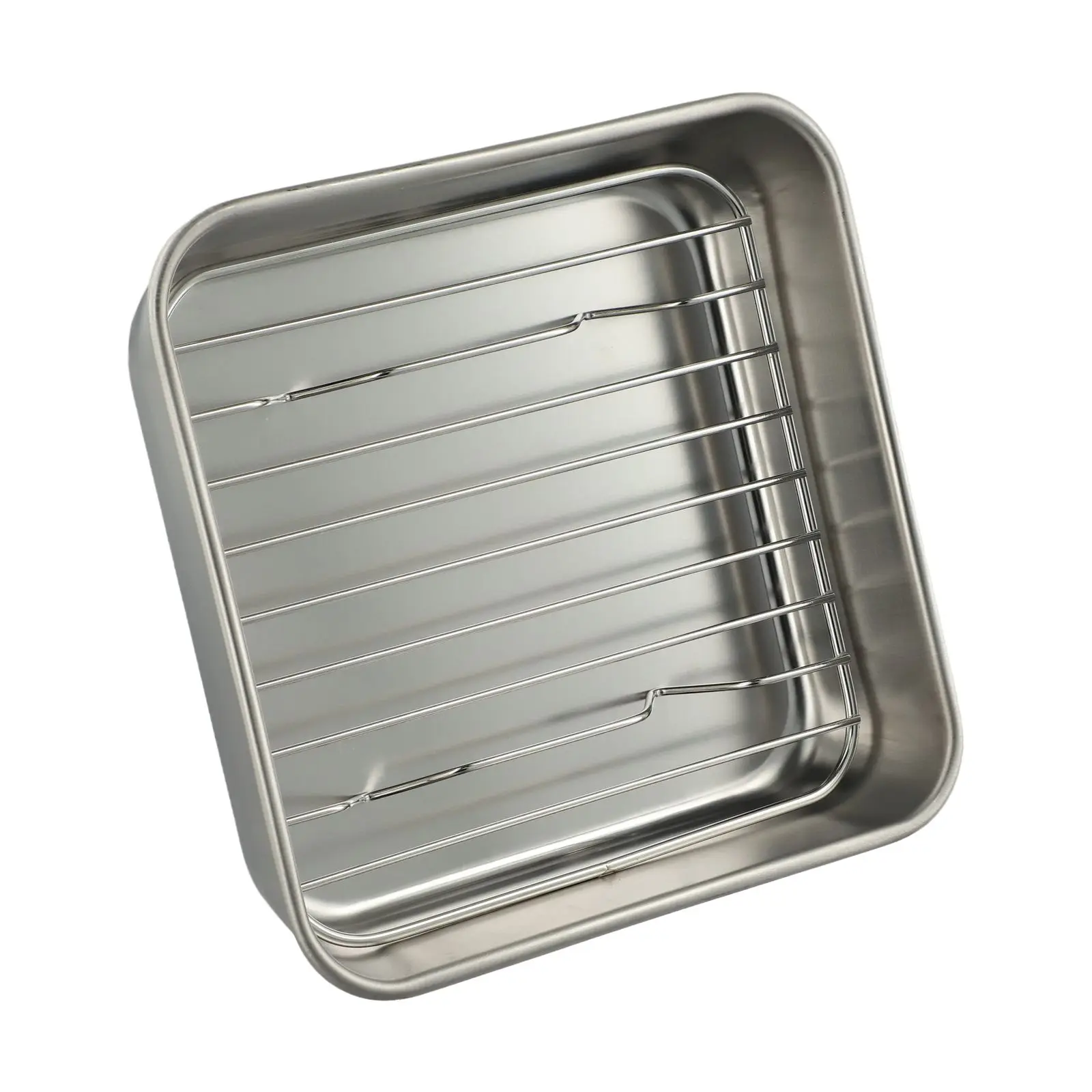 Made Easy Stainless Tray with Complementary Cooling Rack Suitable for All Types of Recipes in the Kitchen  Made