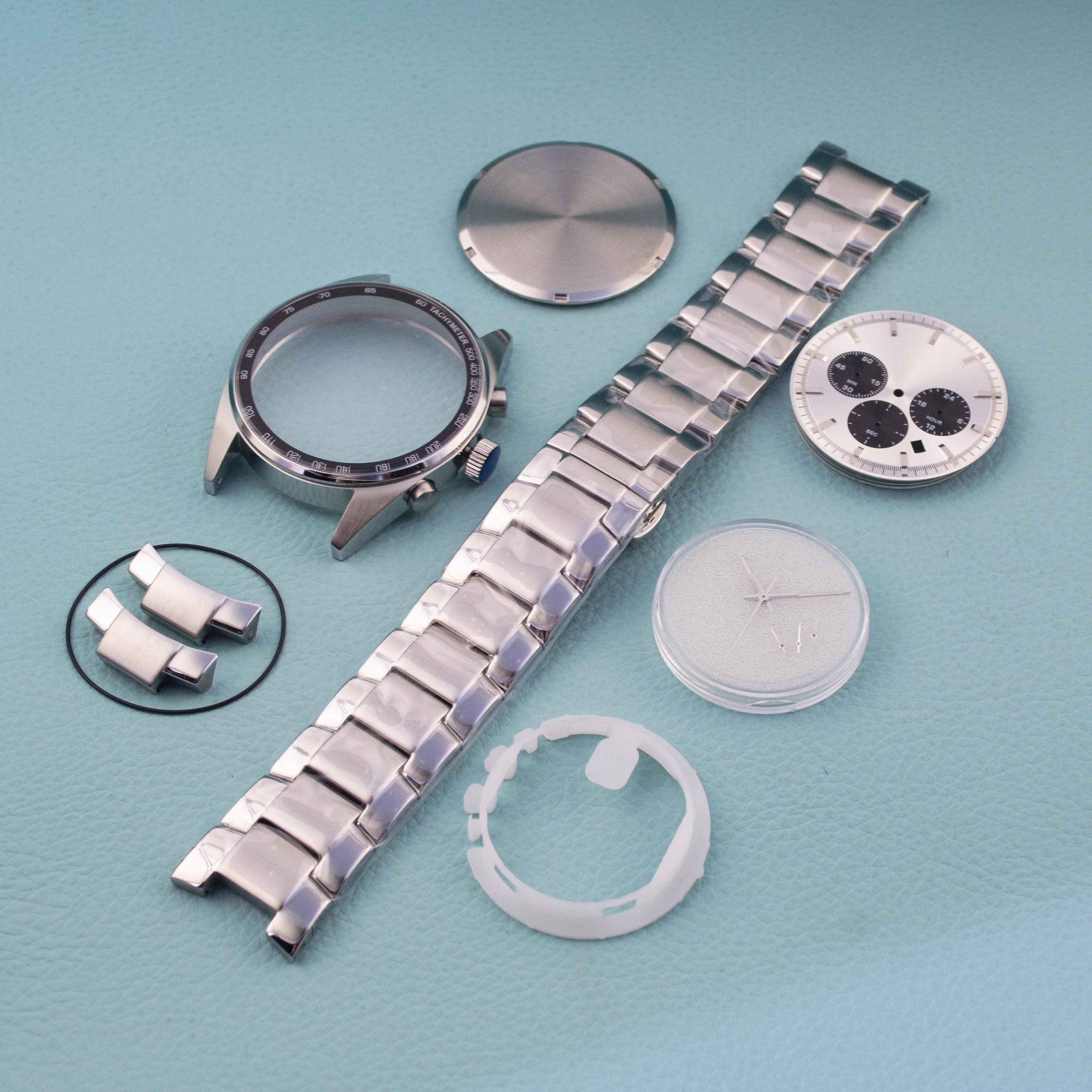 

VD53 Watch Case Strap 35.5mm Dial Green Luminous Hands Water Resistance Stainless Steel Case For VD53 Quartz Movement